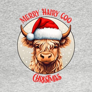 Highland Cow Christmas Design T-Shirt